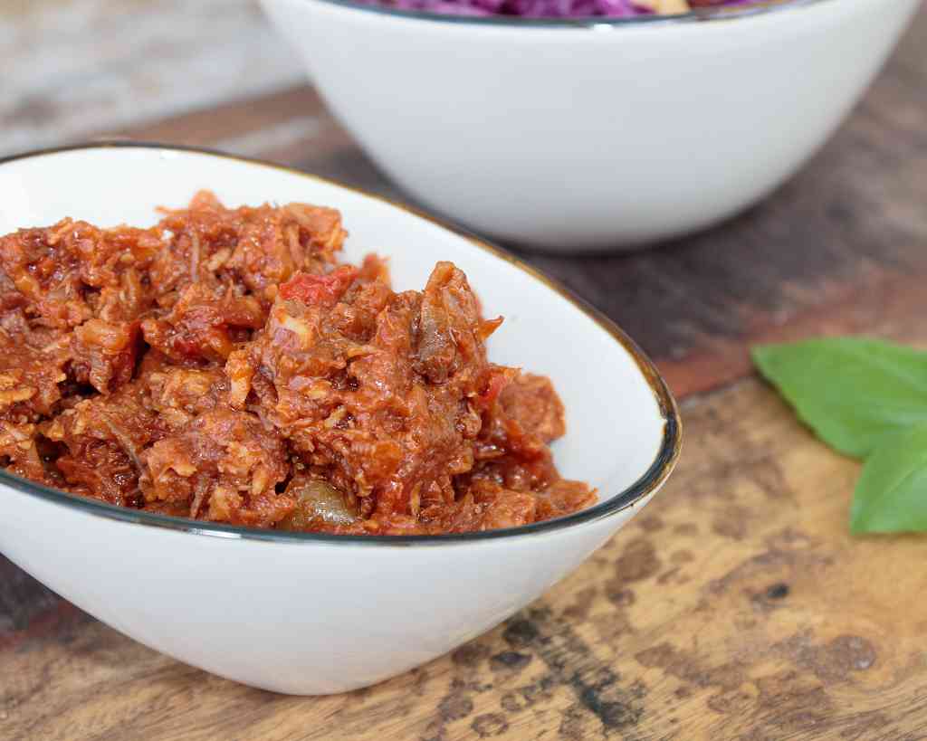 Low Carb Rezept fuer Pulled Chicken